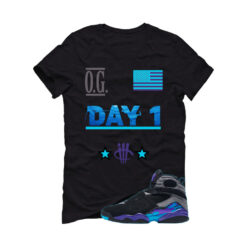 Jordan 8 OG Aqua Black T-Shirt (OG Day 1) 305381-006