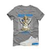 Jordan 3 Lucky Shorts Grey T-Shirt (Holy Child) CT8532-101