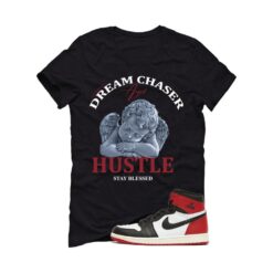 Jordan 1 High OG Black Toe Reimagined Black T-Shirt (Dream Chaser Angel) DZ5485-106