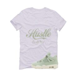Jordan 4 WMNS Seafoam White T-Shirt (Hustle By Any Means) HV0823-003
