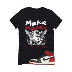 Jordan 1 High OG Black Toe Reimagined Black T-Shirt (Make Money) DZ5485-106