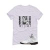 Jordan 5 White Black White T-Shirt (Blessed not lucky) DD0587-110