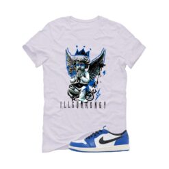 Jordan 1 Low OG Game Royal White T-Shirt (Graffiti Angel) CZ0790-140