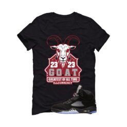 Jordan 5 Black Metallic Reimagined Black T-Shirt (GOAT 23) HF3975-001