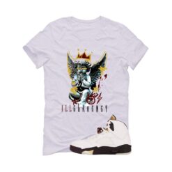 Jordan 5 Earth/Metallic Gold White T-Shirt (Graffiti Angel) DD9336-200