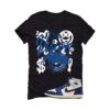 Jordan 1 Rare Air Deep Royal Blue Black T-Shirt (The Vision) DZ5485-100