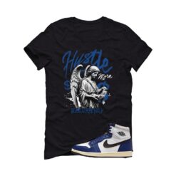 Jordan 1 Rare Air Deep Royal Blue Black T-Shirt (Hustle More) DZ5485-100