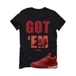 Nigel Sylvester x Air Jordan 4 Brick by Brick Black T-Shirt (Got Em) HF4340-800