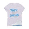 Jordan 12 Melo White T-Shirt (They not like us) CT8013-112