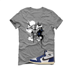 Jordan 1 Rare Air Deep Royal Blue Grey T-Shirt (Iron Bull) DZ5485-100