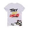 Air Diamond Turf Falcons White T-Shirt (They not like us) FZ8224-100