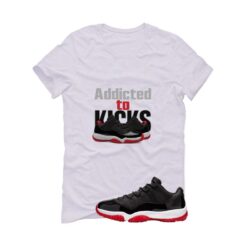 Jordan 11 Low Bred White T-Shirt (addicted to kicks) FV5104-006