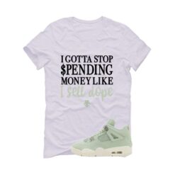 Jordan 4 WMNS Seafoam White T-Shirt (Gotta Stop Spending Money) HV0823-003