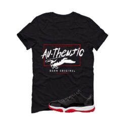 Jordan 11 Low Bred Black T-Shirt (Born Original) FV5104-006