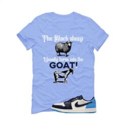 Air Jordan 1 Low OG Obsidian Carolina Blue T-Shirt (the black sheep usually turns into the GOAT!) CZ0790-400