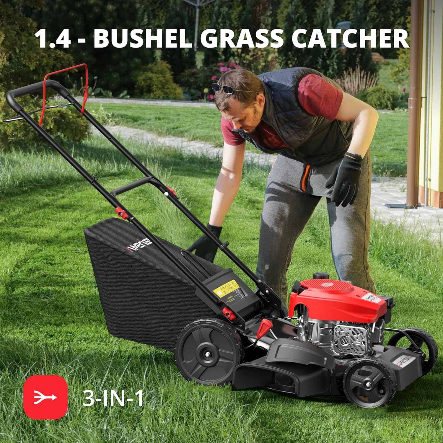 AMERISUN AV8621S1 Self-Propelled Gas Lawn Mower5