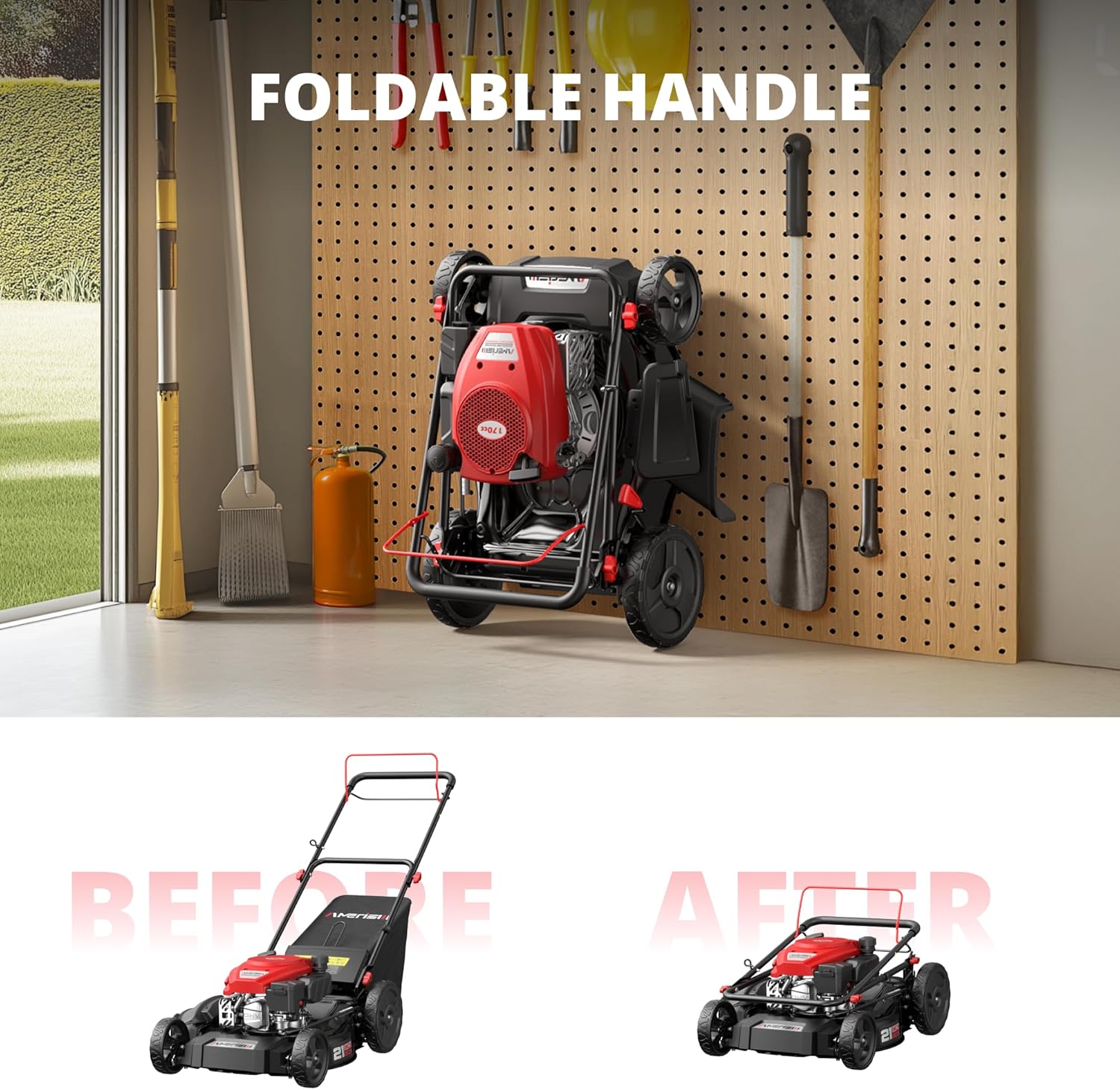 AMERISUN AV8621S1 Self-Propelled Gas Lawn Mower7