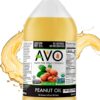 AVO Made for Great Cooking Organic Peanut Oil Half Gallon - Perfect for Cooking & Deep Frying - Ideal for Chefs, Moms, and Grillers - Bulk Organic Peanut Oil for Deep Frying Turkey