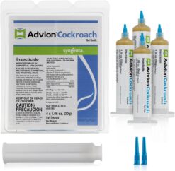 Advion Cockroach Gel Bait, (3 Pack) 12 Tubes x 30-Grams, German Roach Insect Pest Control, Indoor and Outdoor Use, Roach Killer Gel for American, German and Other Major Cockroach Species