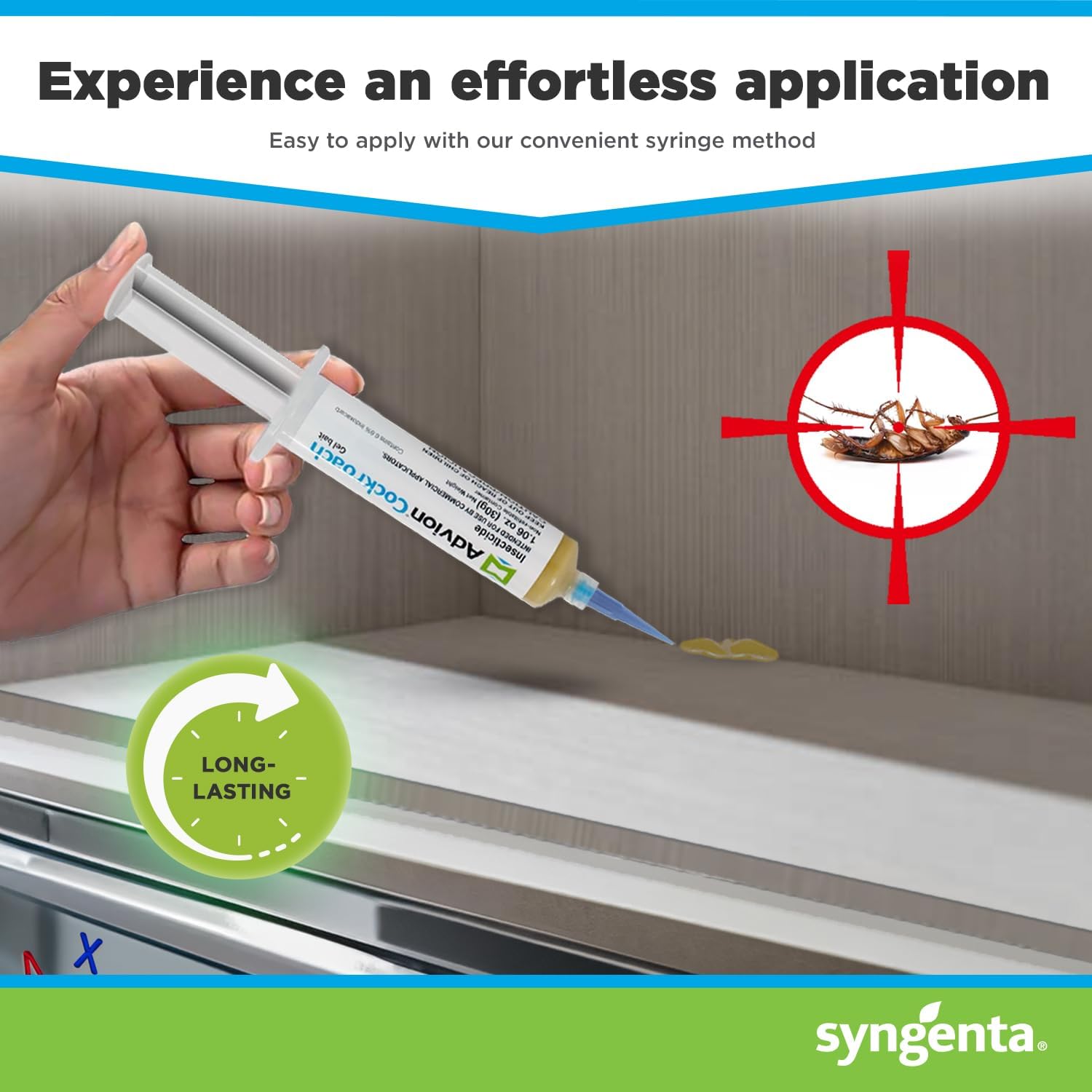 Advion Cockroach Gel Bait, (3 Pack) 12 Tubes x 30-Grams, German Roach Insect Pest Control, Indoor and Outdoor Use, Roach Killer Gel for American, German and Other Major Cockroach Species11