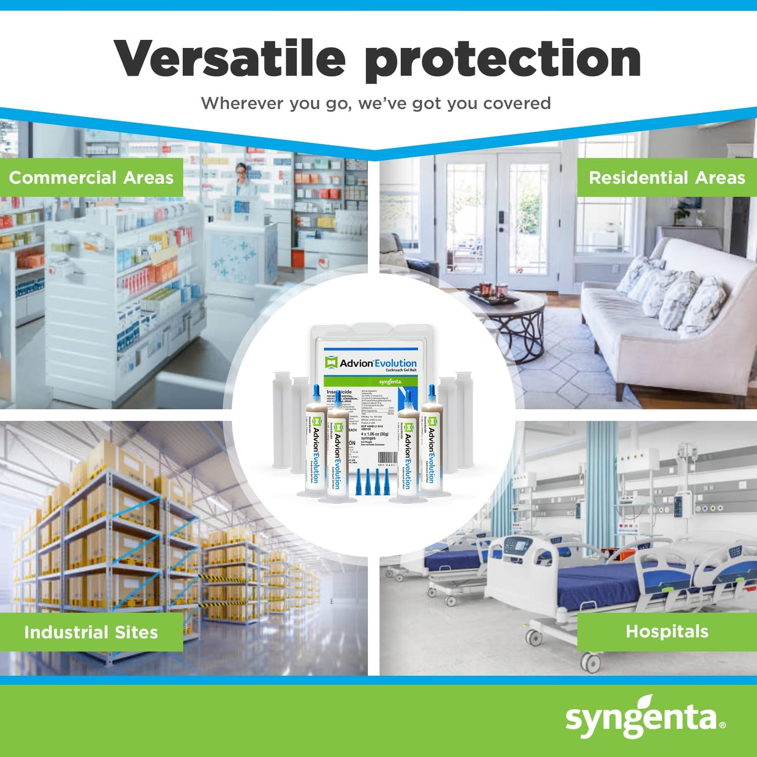 Advion Evolution Cockroach Gel Bait, 4 Tubes x 30-Grams, 1 Plunger and 2 Application Tips, Formulated with Indoxacarb, Enhanced Formulation, Ready-to-Use Roach Killer for Indoor and Outdoor Use8