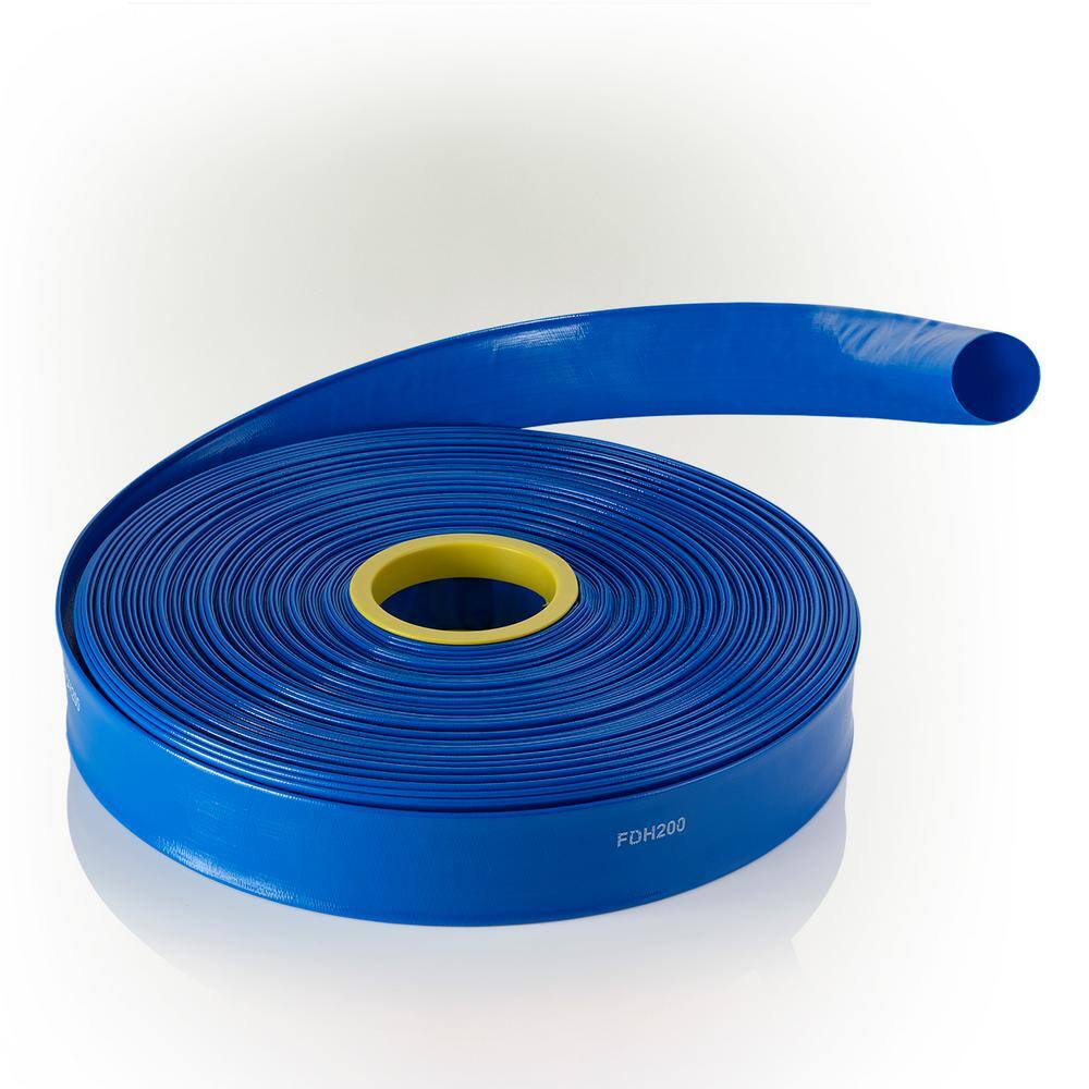 Alpine Corporation FDH200 2 in. Diameter x 300 ft. Heavy Duty PVC Lay Flat Water Discharge and Backwash Hose for Draining Pools, Ponds and More0