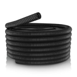 Alpine Corporation KFH100 1 in. I.D. x 100 ft. Multi-Use Pond Black Kink Free, Corrugated, Non-Kink Flexible PVC Tubing