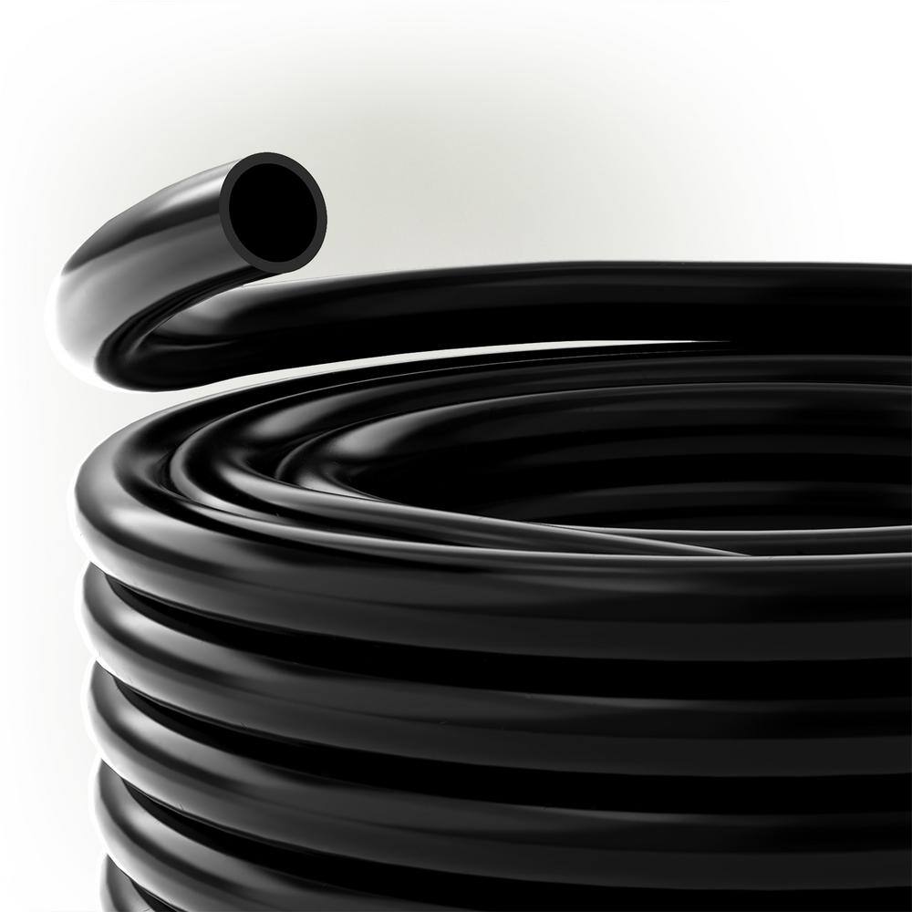Alpine Corporation V0017PBK 1 in. I.D. x 1-1 4 in. O.D. x 100 ft. Black Flexible Vinyl Tubing for Koi Ponds, AC, Pump Discharge and More1