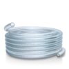 Alpine Corporation VR001 1 in. I.D. x 100 ft. Clear Braided High Pressure, Heavy Duty Reinforced PVC Vinyl Tubing for All Applications