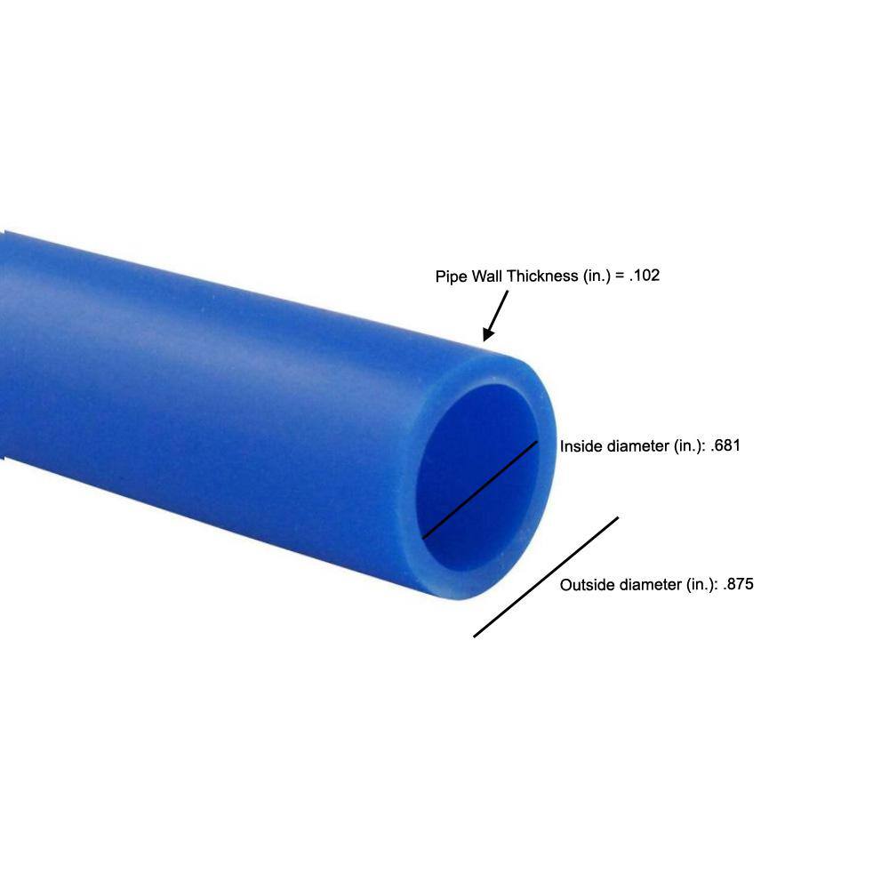 Apollo APPB50034 3 4 in. x 500 ft. Blue PEX-B Pipe8