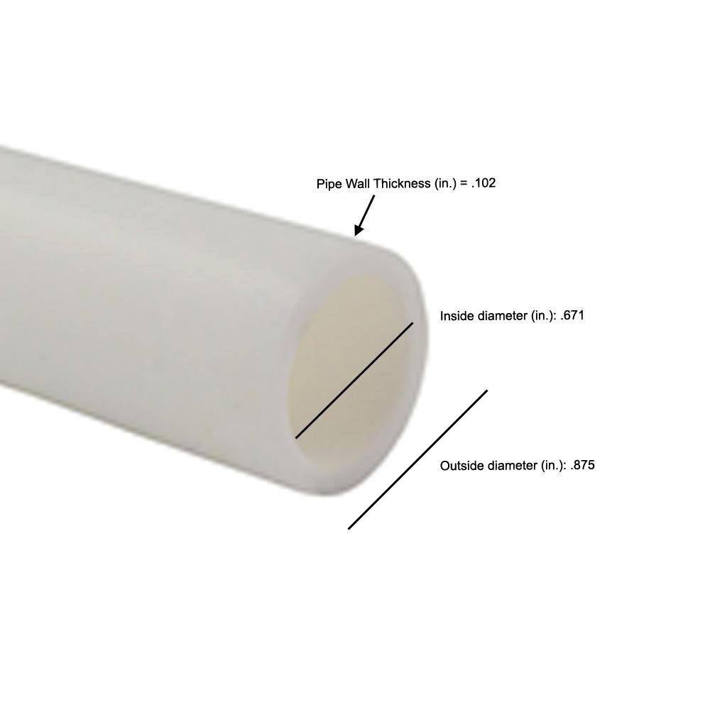 Apollo APPW50034 3 4 in. x 500 ft. White PEX-B Pipe3