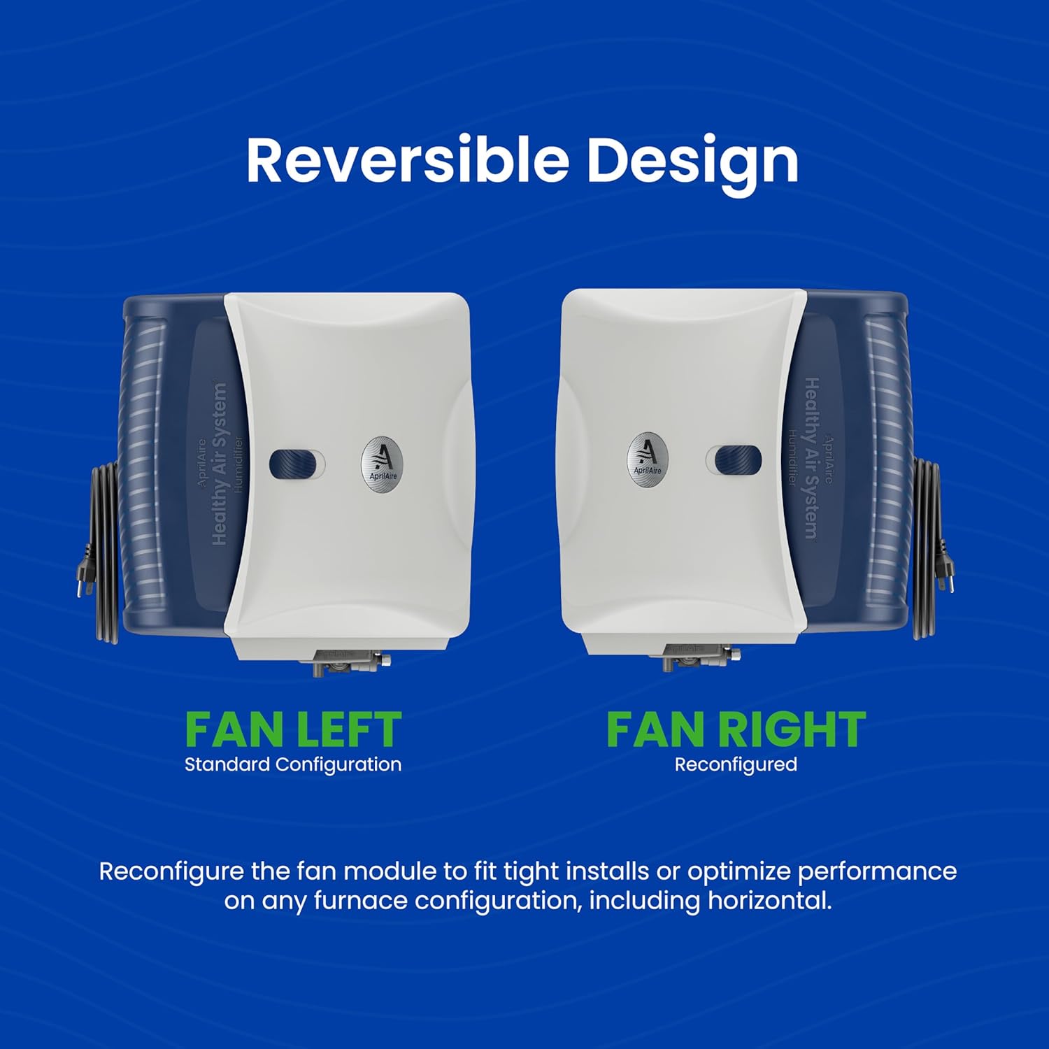 AprilAire 720MKZ Whole-House Fan-Powered Evaporative Humidifier – 21 GPD, Water Saving, Manual Control, Installation Kit, for up to 6,250 Sq. Ft., Part of the AprilAire Healthy Air System4