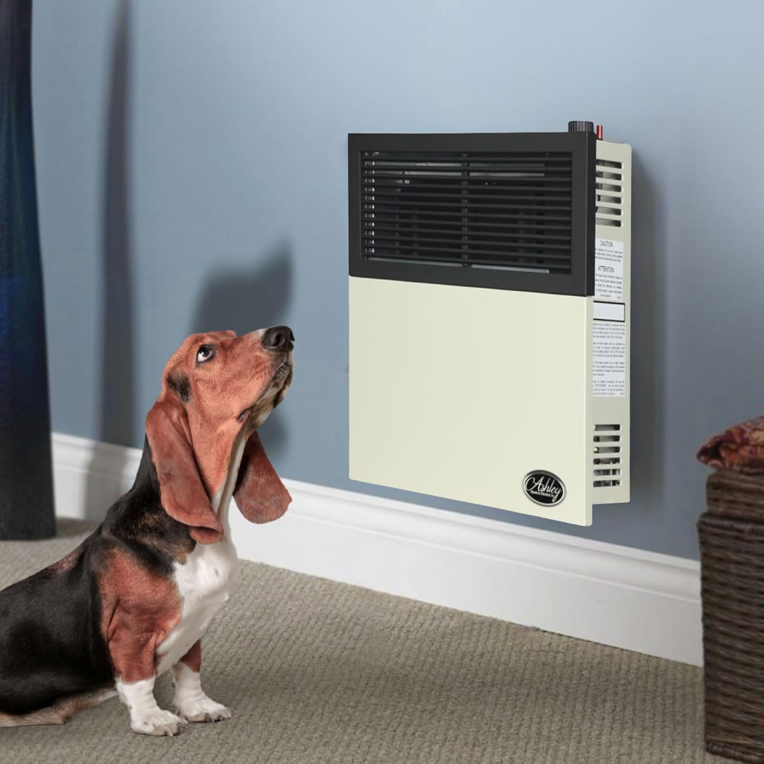 Ashley Hearth Products 11,000 BTU Direct Vent Liquid Propane Wall Mounted Heater with Piezo Lightning, Safety Pilot and Built In Regulator, Cream8