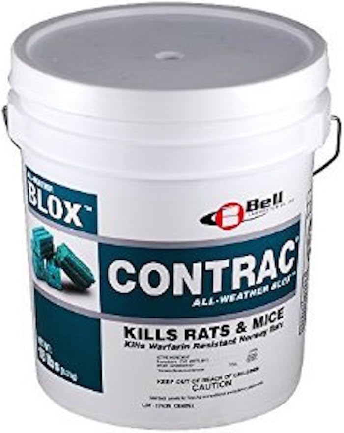 BELL 18 LB Contrac Blox Rodent Control Rodenticide Kills Mice & Rats BELL 18 LB Contrac Blox Rodent Control Rodenticide Kills Mice & Rats