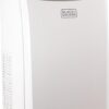 BLACK+DECKER Smart Portable Air Conditioner with Heat, 12,000 BTU (8,000 BTU SACC) Cooling, 9,000 BTU Heating for Rooms up to 550 Sq. Ft., Follow Me Remote, BPACT12HWT, White
