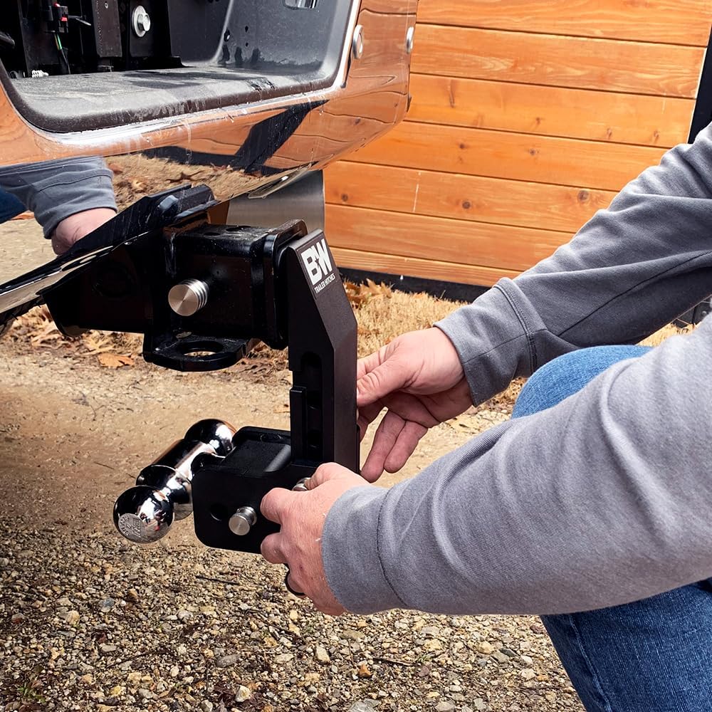 B&W Trailer Hitches B&W MultiPro Tow & Stow - Fits 2.5 Receiver, Tri-Ball (1-7 8 x 2 x 2-5 16) 18,000 GTW - TS20067BMP0