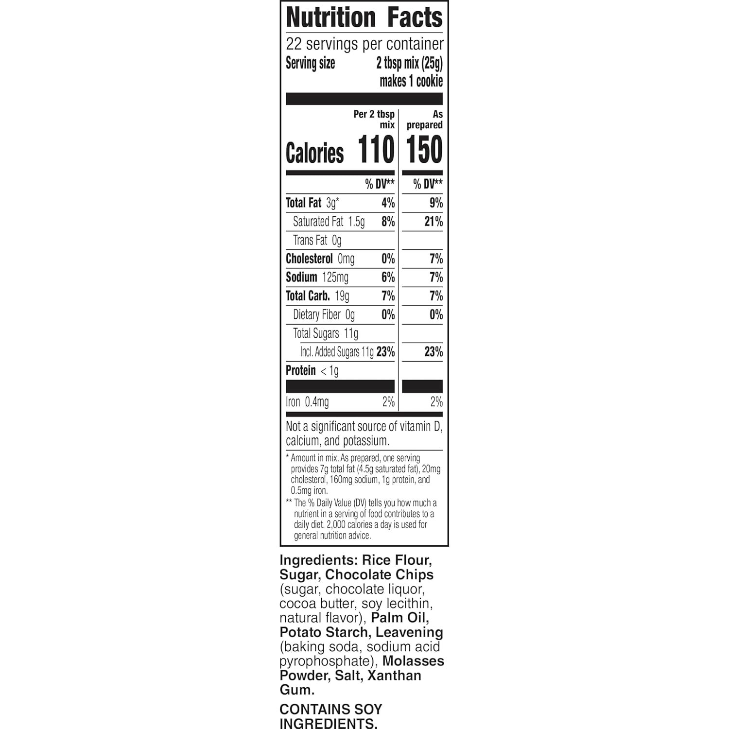 Betty Crocker Gluten Free Chocolate Chip Cookie Mix, 19 oz. (Pack of 6)1