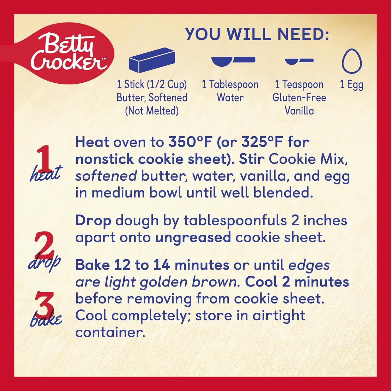 Betty Crocker Gluten Free Chocolate Chip Cookie Mix, 19 oz. (Pack of 6)6