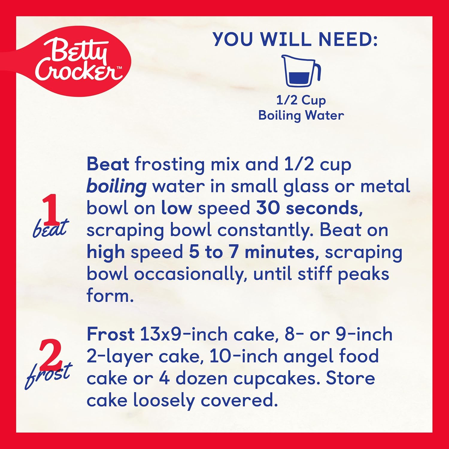 Betty Crocker HomeStyle Fluffy White Frosting Mix, 7.2 oz. (Pack of 12)4