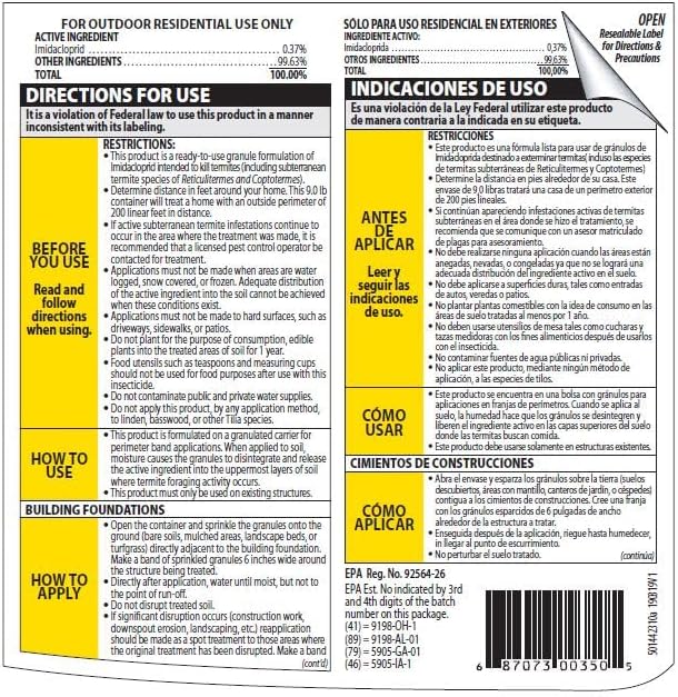 BioAdvanced Termite Killer, Home Perimeter Treatment, Ready-to-Spread Granules, 9 Pounds14