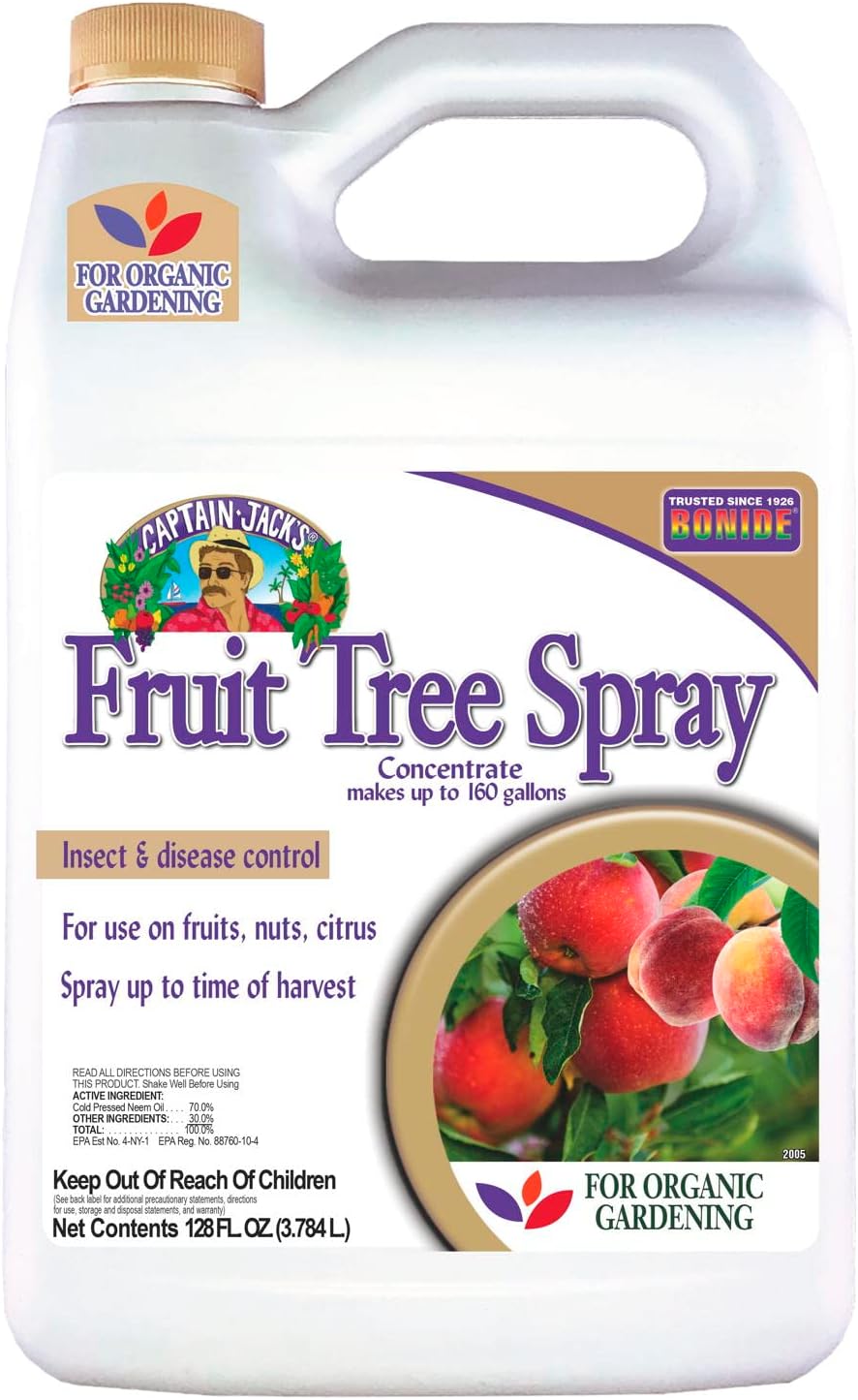 Bonide Captain Jack's Fruit Tree Spray, 128 oz Concentrate, Insect & Disease Control Spray for Organic Gardening Bonide Captain Jack's Fruit Tree Spray, 128 oz Concentrate, Insect & Disease Control Spray for Organic Gardening