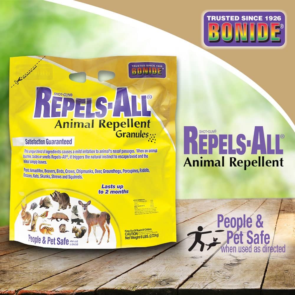 Bonide Repels-All Animal Repellent Granules, 6 lbs. Ready-to-Use Deer & Rabbit Repellent, Deter Pests from Lawn & Garden7