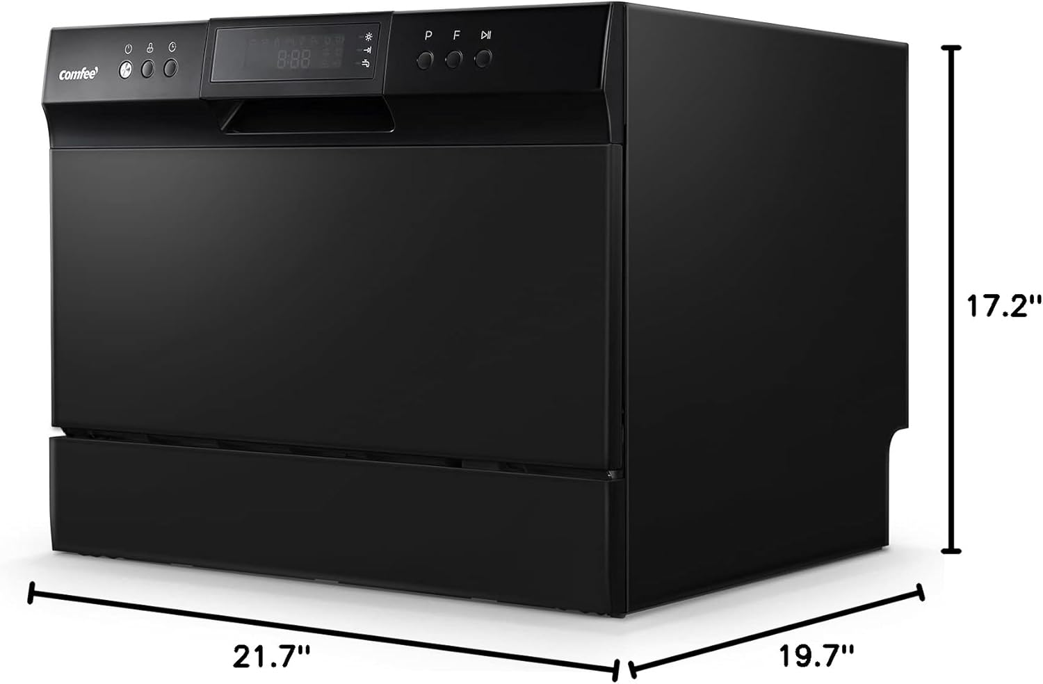 COMFEE’ Countertop Dishwasher, Energy Star Portable Dishwasher, 6 Place Settings & 8 Washing Programs, Speed, Baby-Care, ECO& Glass, Dish Washer for Dorm, RV& Apartment, Black16