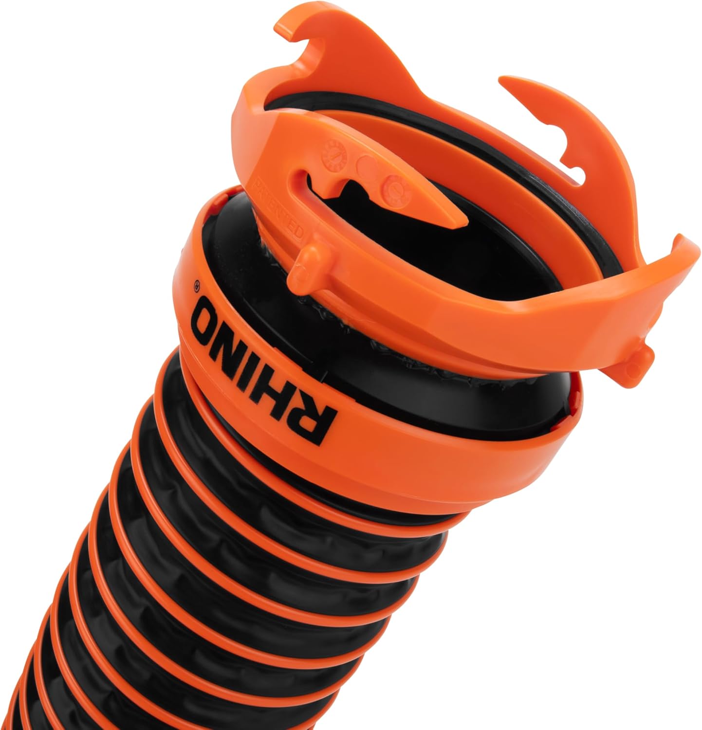Camco RhinoEXTREME 10-Foot Camper & RV Sewer Hose Kit - Crush Resistant TPE Technology - Pre-Attached Rhino Swivel Fittings for Secure Connection - RV Heavy Duty Sewer Hose for RV Toilet (39854)11