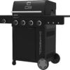 Charbroil Performance Series 4-Burner Gas Grill Cabinet with Side Burner, Black - 463253925