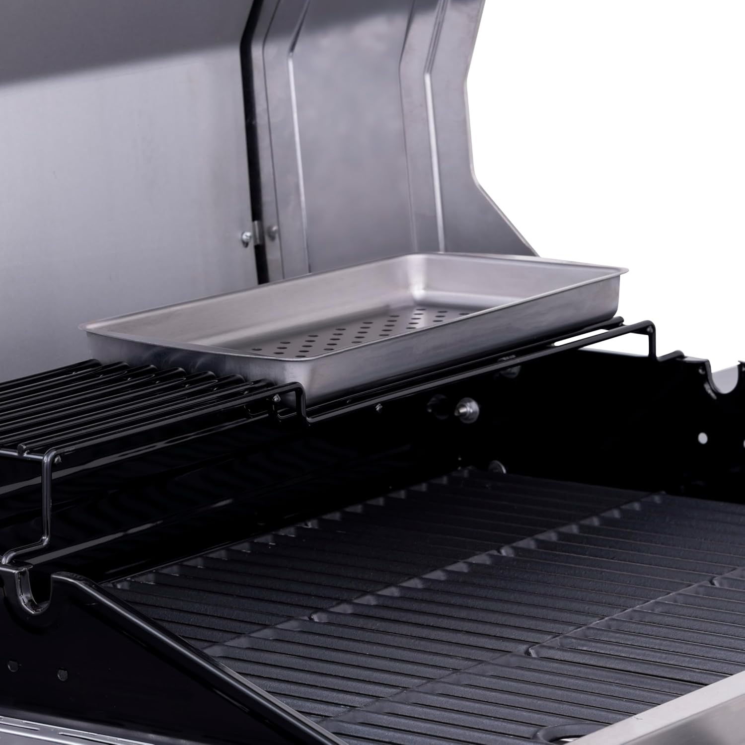 Charbroil Performance Series Convective 4-Burner with Side Burner Cabinet Propane Gas Grill, Stainless Steel - 4633540213