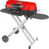 Coleman RoadTrip 285 Portable Stand-Up Propane Grill with 3 Adjustable Burners & Instastart Ignition, 20,000 BTUs of Power for Outdoor Cooking, Camping, Tailgating, Grilling, BBQs, & More, Red