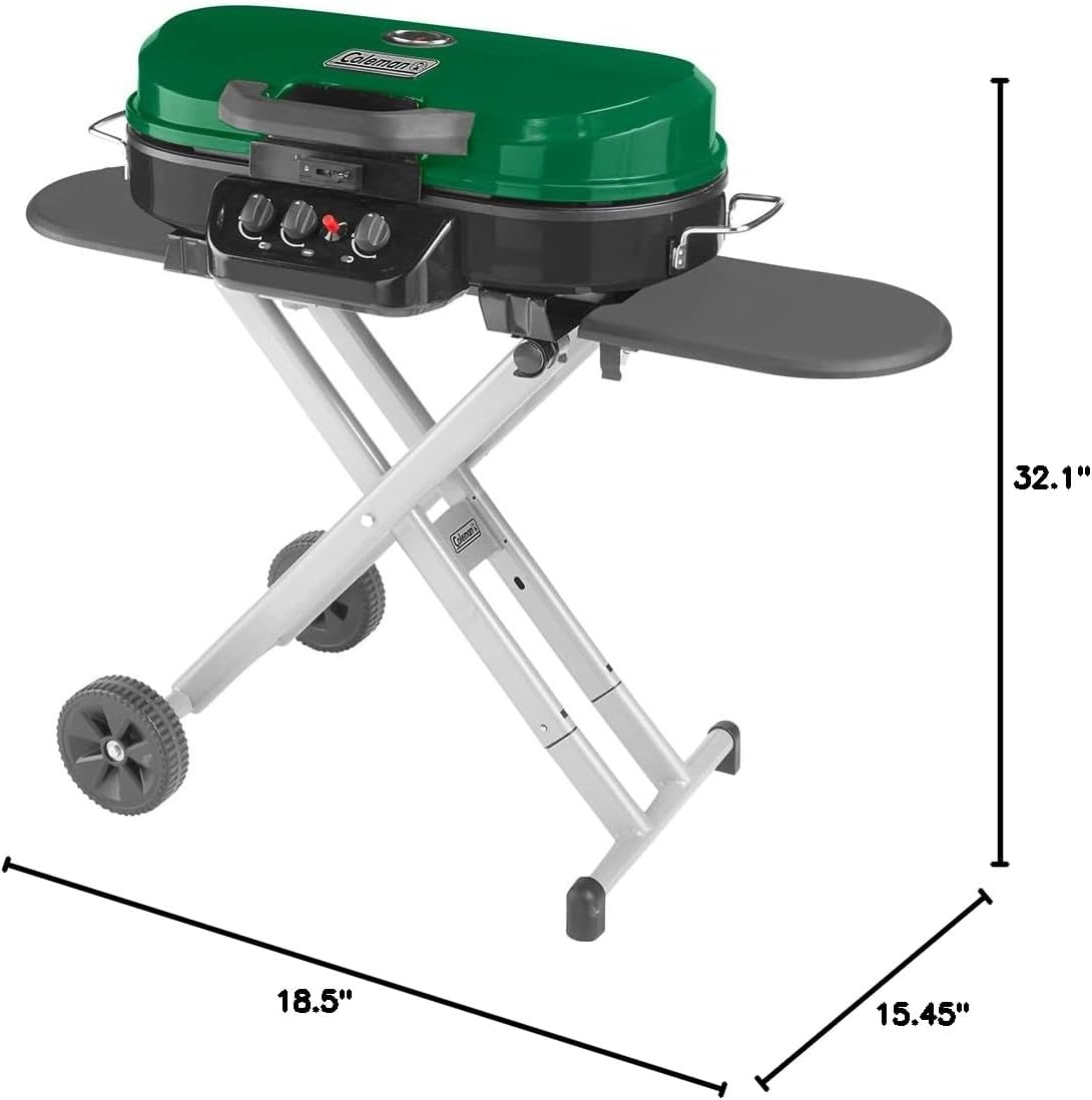 Coleman RoadTrip 285 Portable Stand-Up Propane Grill with 3 Adjustable Burners & Instastart Ignition, 20,000 BTUs of Power for Outdoor Cooking, Camping, Tailgating, Grilling, BBQs, & More11