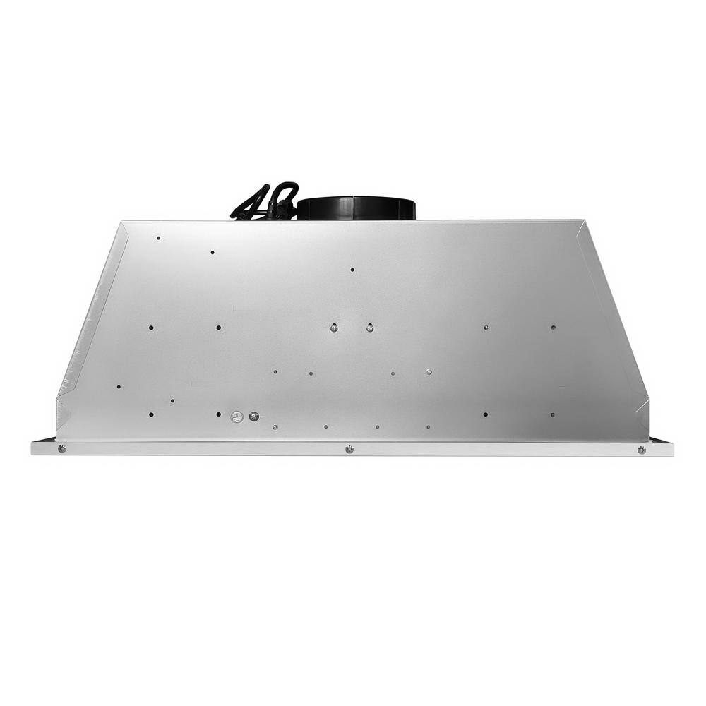 Cosmo COS-30IRHP 30 in. Lumin Collection 380 CFM Ducted Insert Range Hood, Button Controls, LED Lights, Stainless Steel7