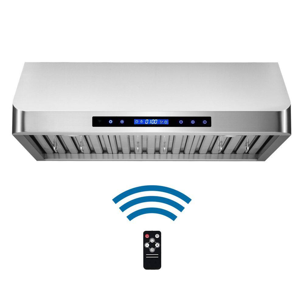 Cosmo COS-QS75 30 in. Haven Collection 500 CFM Ducted Under Cabinet Range Hood, Touch Controls, LED Lights, Stainless Steel9